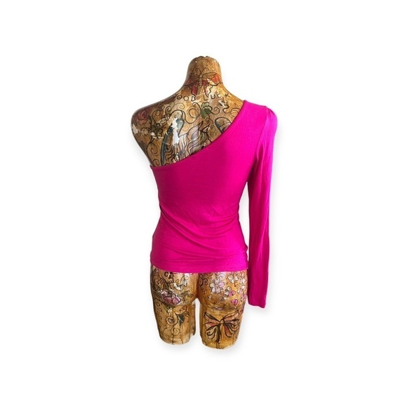 Lucca Couture top pink one shoulder medium - Picture 5 of 7